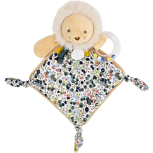 Doudou et Compagnie L�we Schmusetuch mit Rassel - 22 cm