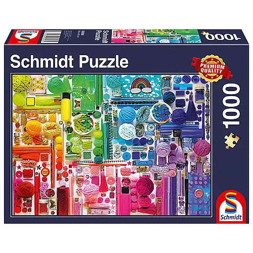 Schmidt Puzzle Regenbogenfarben (1000Teile)