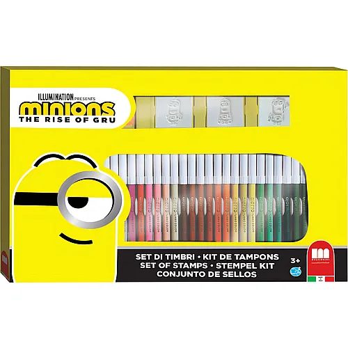 Multiprint Minions Malset mit Stempeln - 41 Teile