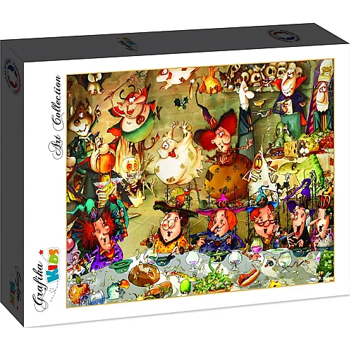 Grafika Puzzle Art Collection Fran�ois Ruyer Grafika Kids Essen unter Hexen - 48 Teile