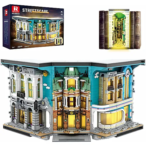 Strassenbild Book Nook Geb�ude mit Licht 66032