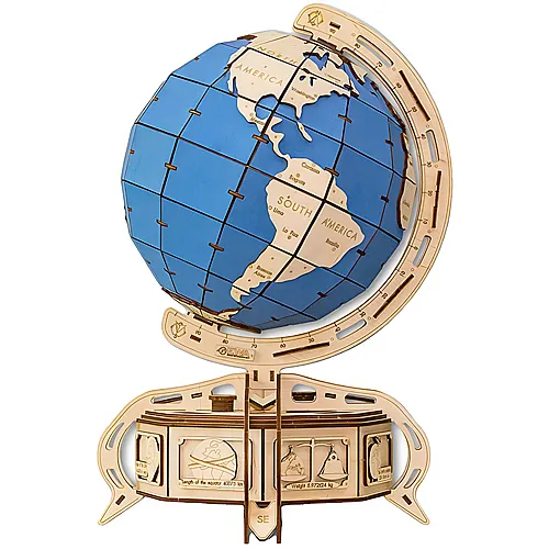 Eco Wood Art Globus Blau - 393 Teile