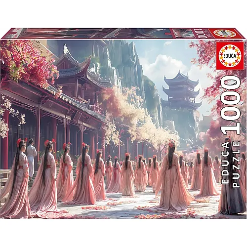 Educa Die Geishas inklusive Fix Puzzle-Kleber - 1000 Teile