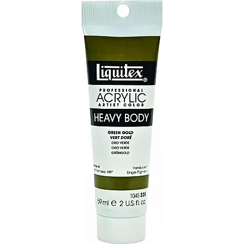 Liquitex Lqx Prof. Heavy Body Acrylfarbe 59ml Tube Gr�ngold