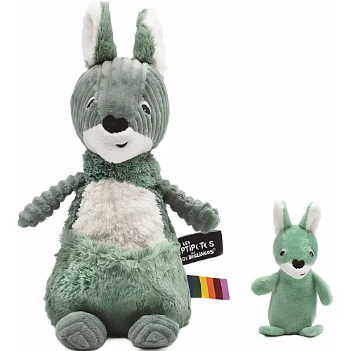 Les D�glingos Allezou The Kangaroo Mom & Baby Green
