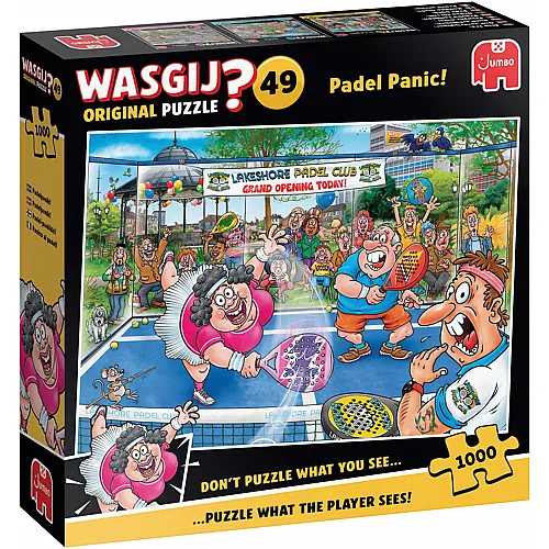 Jumbo Puzzle WASGIJ Original 49 Padel Panic - 1000 Teile