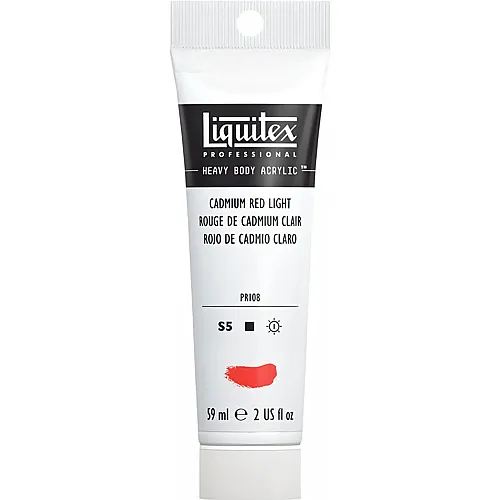 Liquitex Lqx Prof. Heavy Body Acrylfarbe 59ml Tube Kadmiumrot Hell