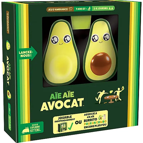 Exploding Kittens Aie Aie Avocado - Fran�ais