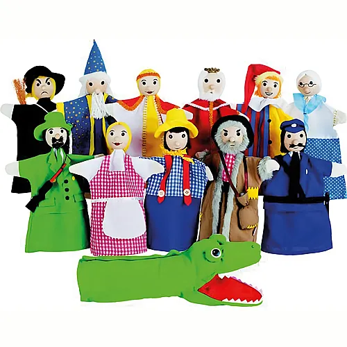 Handpuppen Set 12Teile