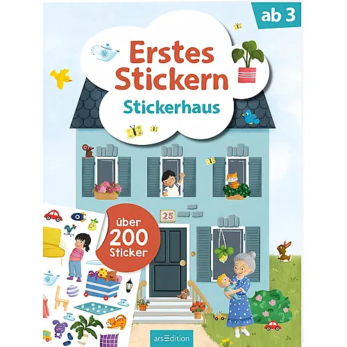 ars Edition Erstes Stickern: Stickerhaus