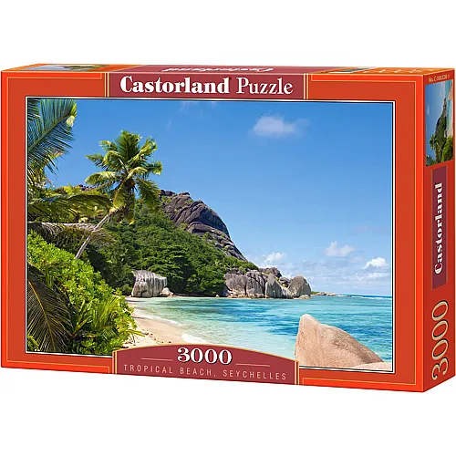 Castorland Puzzle Tropical Beach, Seychelles (3000Teile)