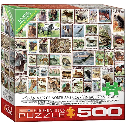 Eurographics Puzzle Vintage Stempel - 500 Teile