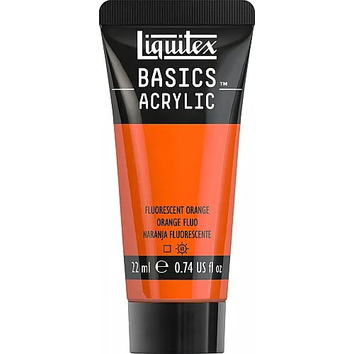 Liquitex Lqx Basics Acrylfarbe 22ml Tube Orange Fluo