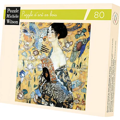 Puzzle Michèle Wilson Jigsaw Puzzle - 80 Pieces - Art - Wooden - Klimt : Lady with Fan (80Teile)