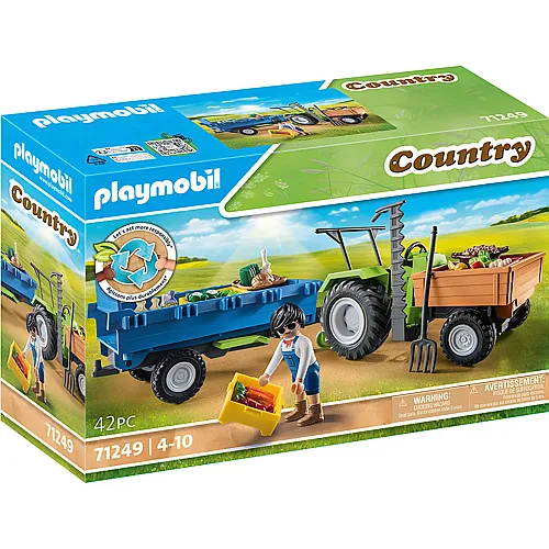 PLAYMOBIL Country Traktor mit Hnger (71249)