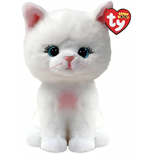 Ty Beanie Boos Amelia die Katze mit glitzernden blauen Augen (15cm)