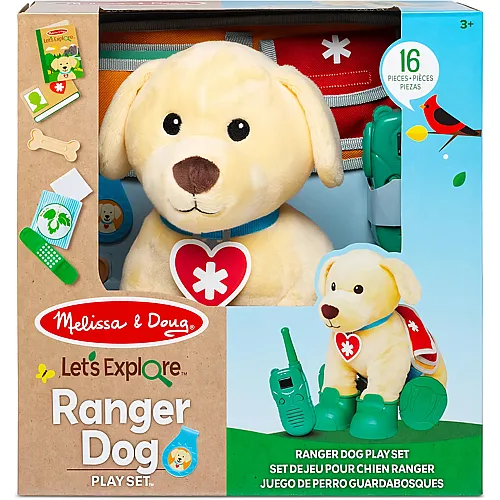 Melissa & Doug Let's Explore Peluche Chien Sauveteur (fr-de-en-es)