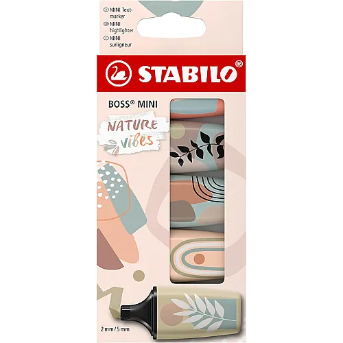 Stabilo BOSS MINI Naturevibes - 5 Teile