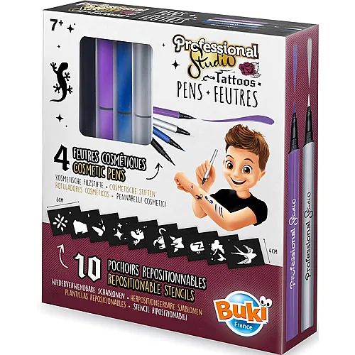 Buki Professional Studio Tattoo-filzstifte - Silber