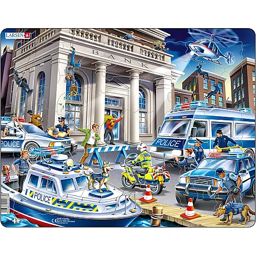 Larsen Puzzle Police - 43 Teile