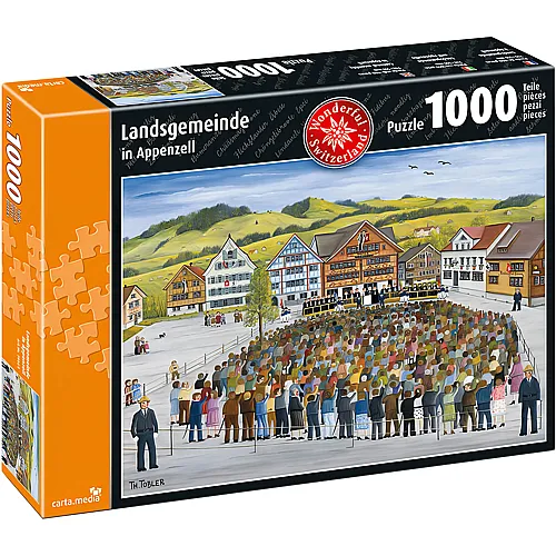 carta media Puzzle Landsgemeinde Appenzell - 1000 Teile