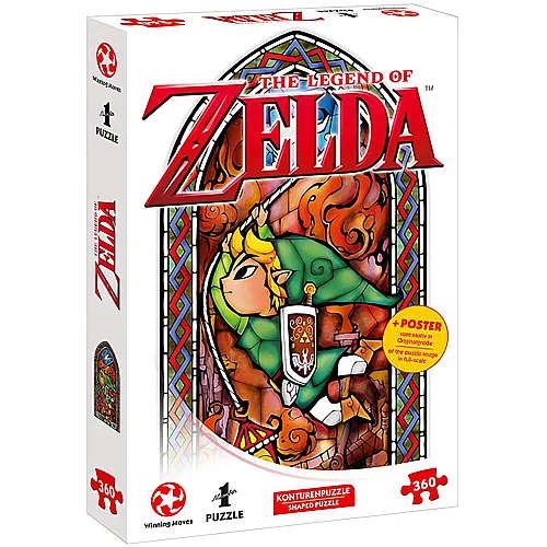 Winning Moves Puzzle The Legend of Zelda: Link Adventurer (360Teile)