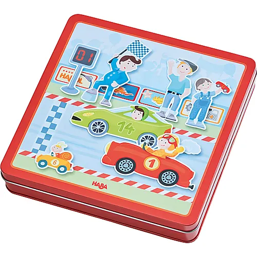 HABA Spiele Magnetspiel-Box Flotte Flitzer