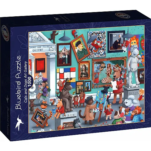 Bluebird Puzzle Puzzle 1000 Teile Kunstgalerie f�r Katzen und Hunde