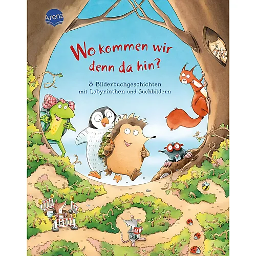 Arena Wo kommen wir denn da hin? 3 Bilderbuchgeschichten mit Labyrinthen und Suchbildern: Bilderbuch Sammelband mit gro�en Labyrinth-Seiten, Such- und Z�hlbildern zum Mitraten ab 3 Jahren