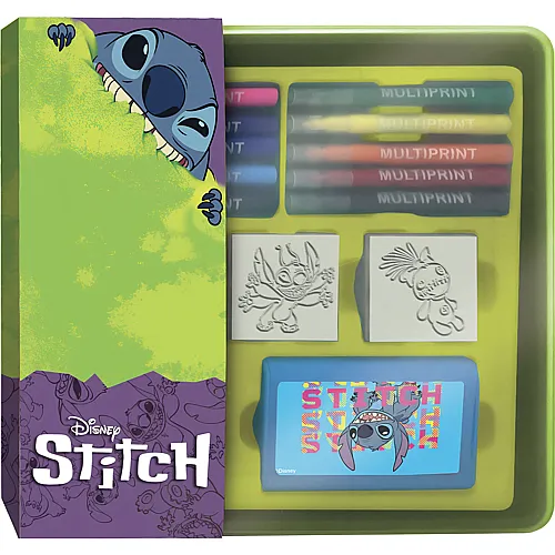Multiprint Lilo & Stitch Set mit Stempeln und Filzstiften