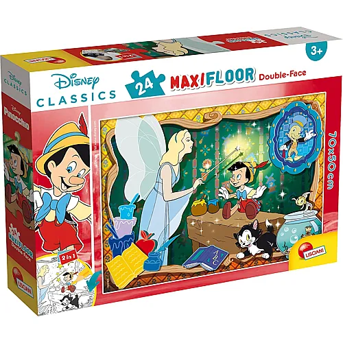 2in1 Pinocchio zum Ausmalen 24Teile