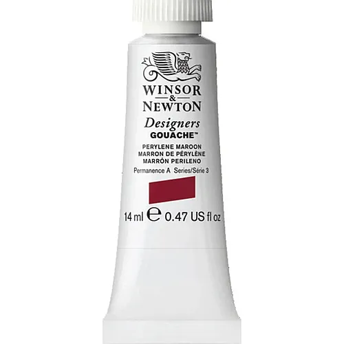 Winsor & Newton W&n Designers Gouache 14ml Tube Perylene Kastanie