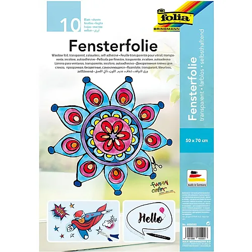 Folia Fensterfolie farblos selbsthaftend