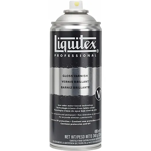 Liquitex Lqx Prof. Spray Farbe 400ml Dose Firnis - Gl�nzend
