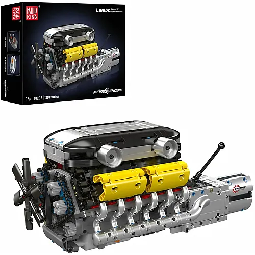 Mould King Lambo V12 Motor Modell elektrisch 10202