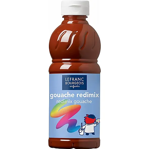 Lefranc Bourgeois Lfb Fl�ssige Tempera Redimix 500ml Flasche - Siena Gebrannt