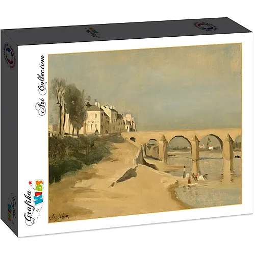 Grafika Puzzle Art Collection Jean-Baptiste-Camille Corot Grafika Kids Bridge on the Sa�ne River at M�con, 1834 - 12 Teile