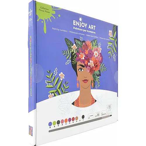 OZ International Enjoy Art Peinture N� 30x30cm Flower Power Frida