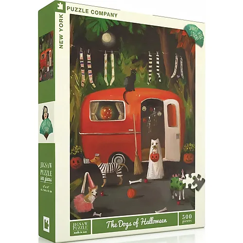 New York Puzzle Company The Dogs of Halloween - 500 Teile