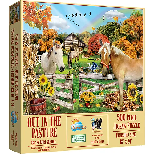 SunsOut Puzzle Lori Schory OUt in the Pasture - 500 Teile