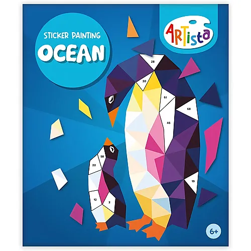 Artista Sticker Painting Buch Ocean