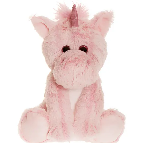 Einhorn sitzend Rosa 20cm