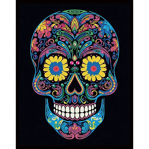 Diamond Dotz Neon Totenkopf