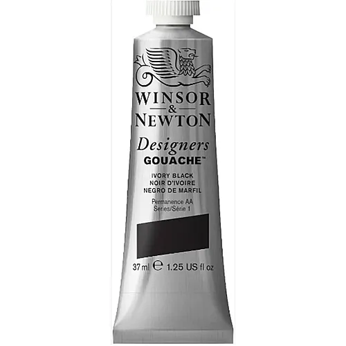 Winsor & Newton W&n Designers Gouache 37 ML Elfenbeinschwarz