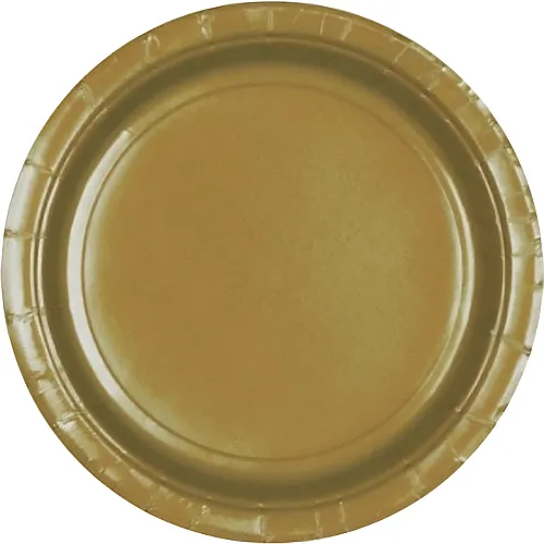 Amscan Kartonteller gold - 8 Teile