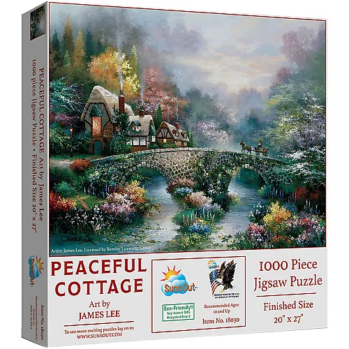 SunsOut Puzzle James Lee Peaceful Cottage - 1000 Teile