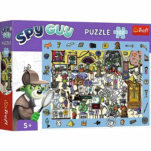 Trefl Puzzle Spy Guy, Finde alle Gegenst�nde im Museum - 100 Teile