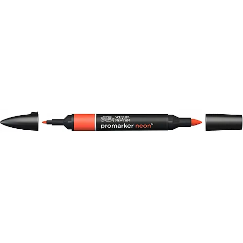 Winsor & Newton Promarker Stift mit 2 Spitzen Neon Rot Gl�hend