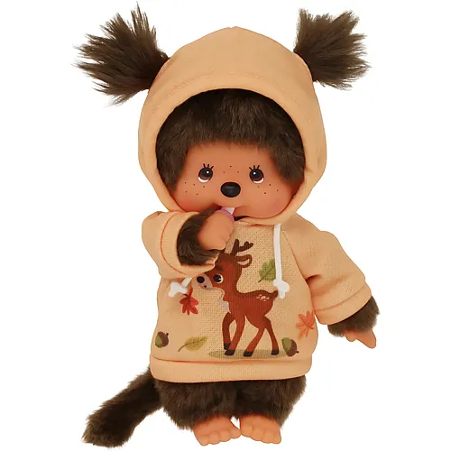 Monchhichi Junge mit Herbst-Sweatshirt - 20 cm