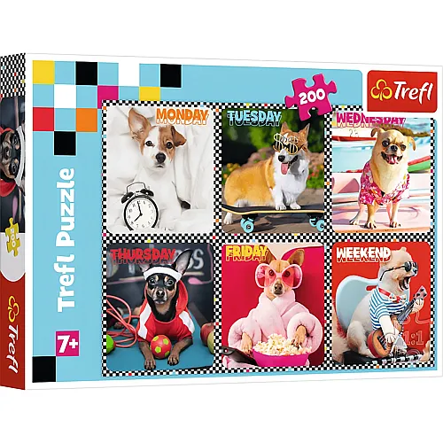Trefl Puzzle Happy Dogs - 200 Teile